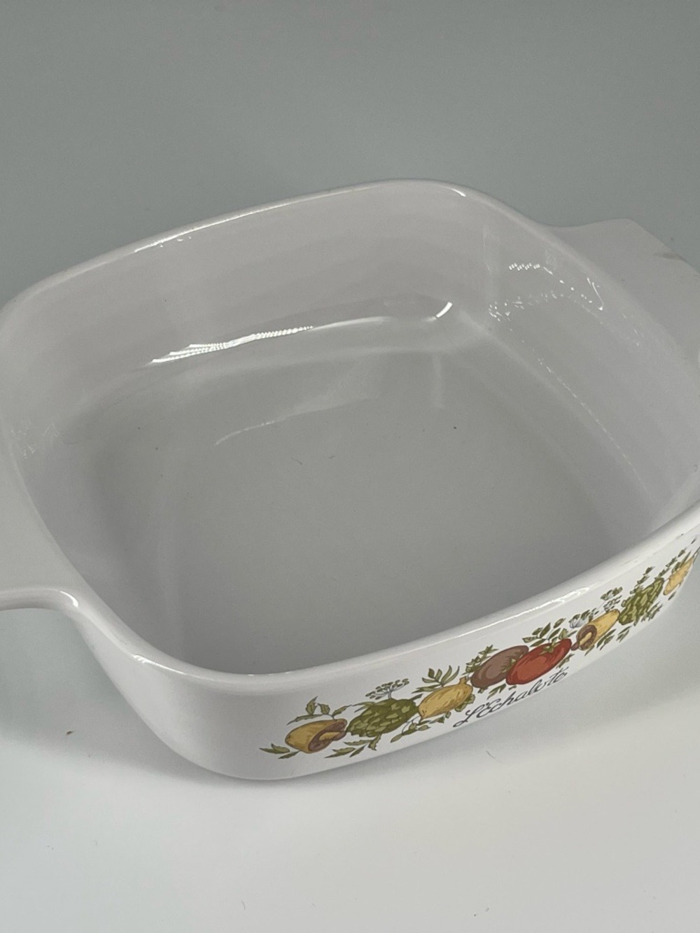 Corningware A-1-B “L’Echalote” Spice of Life 1 Qt Casserole Dish w/ Glass Lid - Picture 2 of 4